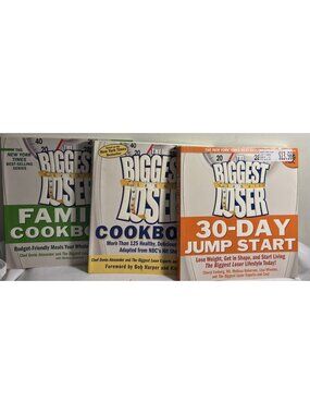 The Biggest Loser Cookbook Lot of 3 Softcover Books